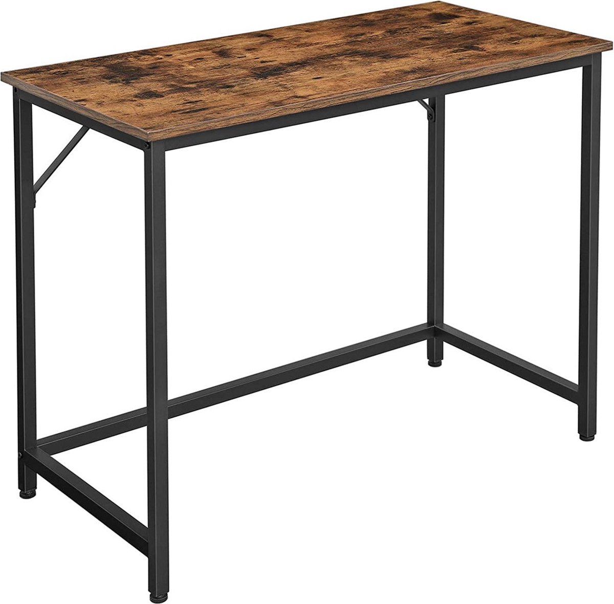 Bureau - Computer bureau - Kantoorbureau - Vintage Bruin / Zwart