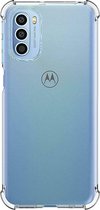 Shop4 - Motorola Moto G71 5G Hoesje - Zachte Back Case Drop Shock Proof Transparant