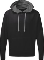 Zwart / Grijze Unisex Hoodie merk SG maat XXL