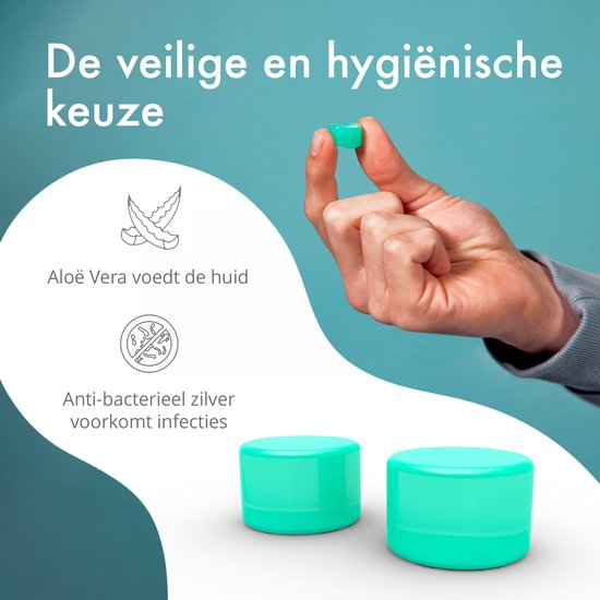 JIYIN 40 stuks siliconen oordopjes, herbruikbare oordopjes om te slapen, geluidsreducerende oordopjes voor werk, studie, zwemmen