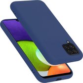 Cadorabo Hoesje geschikt voor Samsung Galaxy A22 4G / M22 / M32 4G in LIQUID BLAUW - Beschermhoes gemaakt van flexibel TPU silicone Case Cover