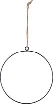 Decoratiehangers - Hanging Circle Metal ø20cm Black