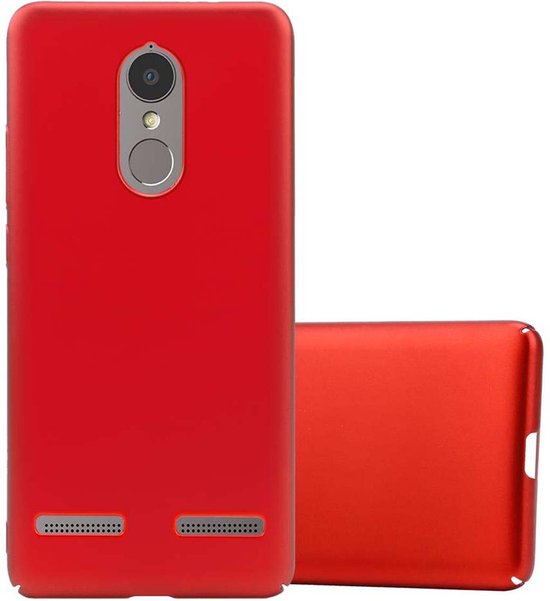 cadorabo Case works with Lenovo K6 / K6 POWER in METALLIC RED - Shockproof and Scratch Resistant TPU Silicone Cover - Ultra Slim Protective Gel Shell
