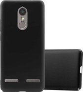 Cadorabo Hoesje geschikt voor Lenovo K6 / K6 POWER in METAAL ZWART - Hard Case Cover beschermhoes in metaal look tegen krassen en stoten