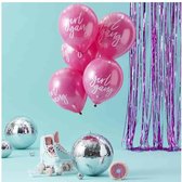 Ginger Ray Good Vibes 'Girl Gang' verjaardag ballon Ø 35 cm - roze Set-10