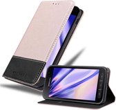 Cadorabo Hoesje geschikt voor Samsung Galaxy XCover 4 / XCover 4s in ROSE GOUD ZWART - Beschermhoes met magnetische sluiting, standfunctie en kaartvakje Book Case Cover Etui