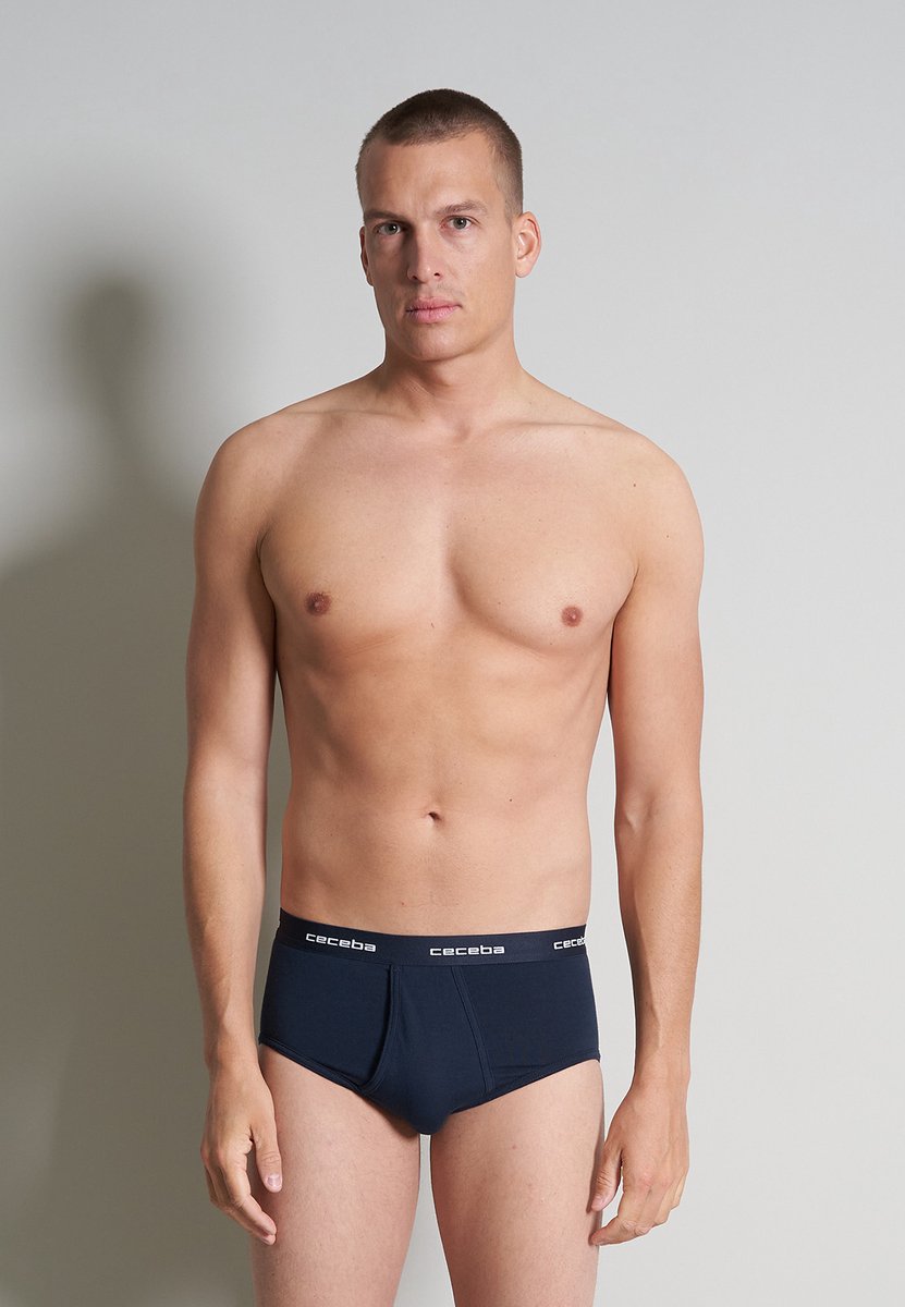 CECEBA New Classics Herenslip met gulp - 2-pack - Blauw