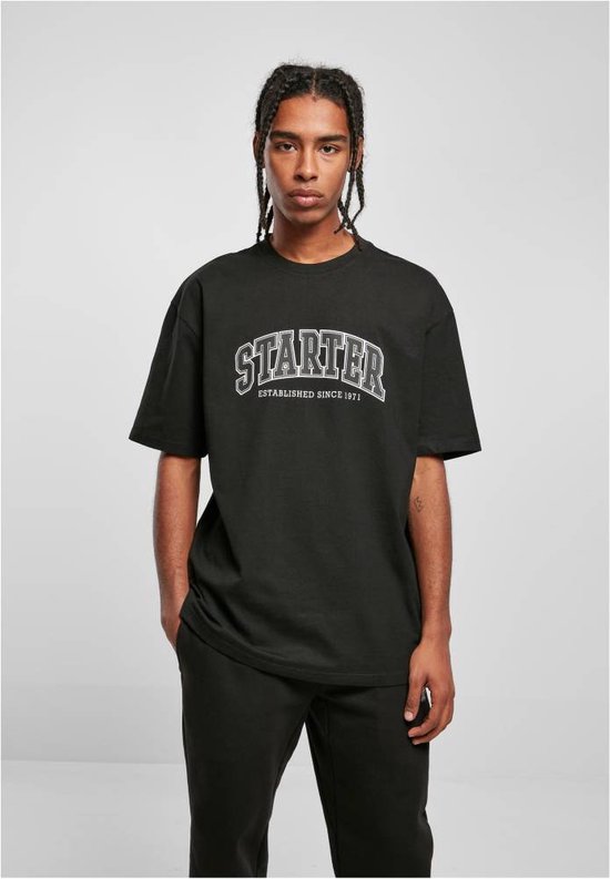 STARTER BLACK LABEL T-Shirt Uomo Oversize Strisce Sun Stripes, Cotone Tinto In Filato