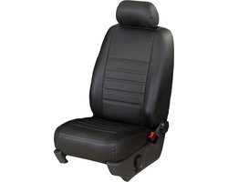Pasvorm stoelhoezen Toyota Hi-Lux pick-up 2016-heden - Kunstleer zwart