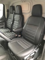 Fit set de housses de siège (siège et siège duo) Ford Transit Custom 2012 au présent - Similicuir noir