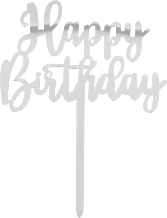 and - Polyester vlag 'Happy Birthday' - Geen thema