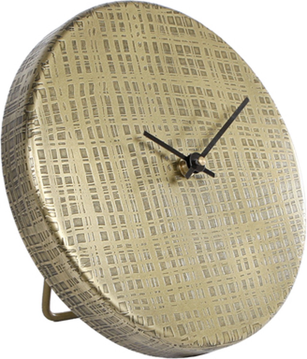 Klokken - Klok "zurich" S Goud Metaal 20x20x2cm