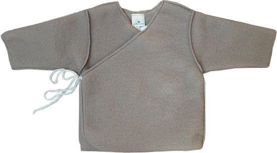 Lille Barn - Baby / Newborn overslagvestje merinowol fleece - maat 68