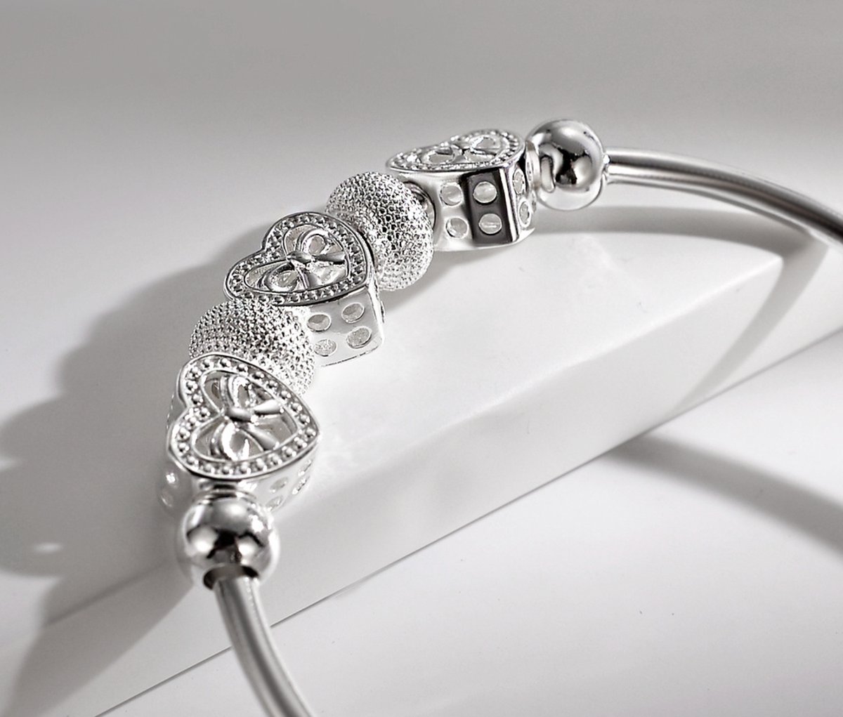 Bracelet à clip Bracelets pour femme - Couleur blanche | bol.com
