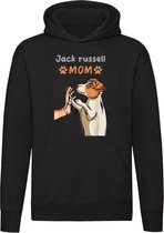 Jack Russell Hoodie | hond | huisdier | dieren | dierendag | schattig | cute | Unisex | Trui | Sweater | Capuchon | Zwart