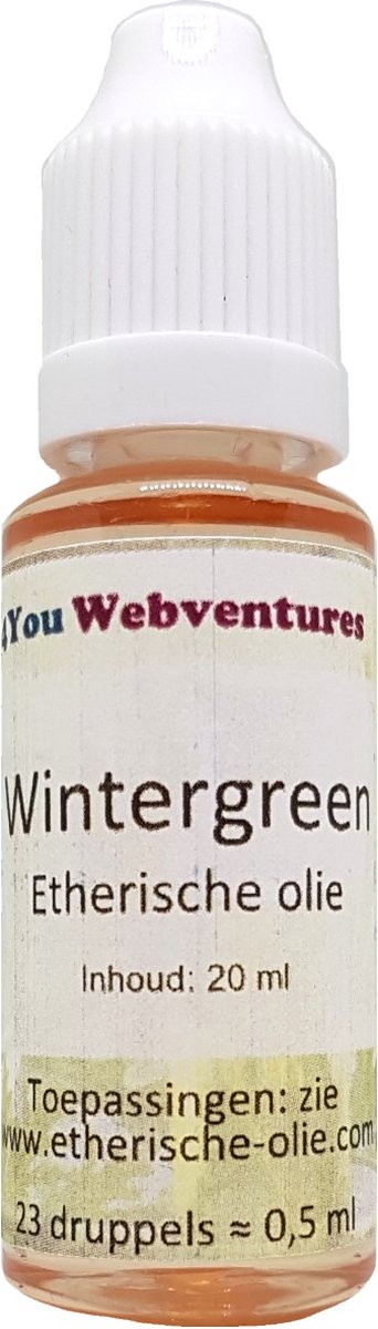 Goedkoopste Pure etherische wintergreen olie (wintergroen) - 20 ml - etherische olie - essentiële wintergreen olie