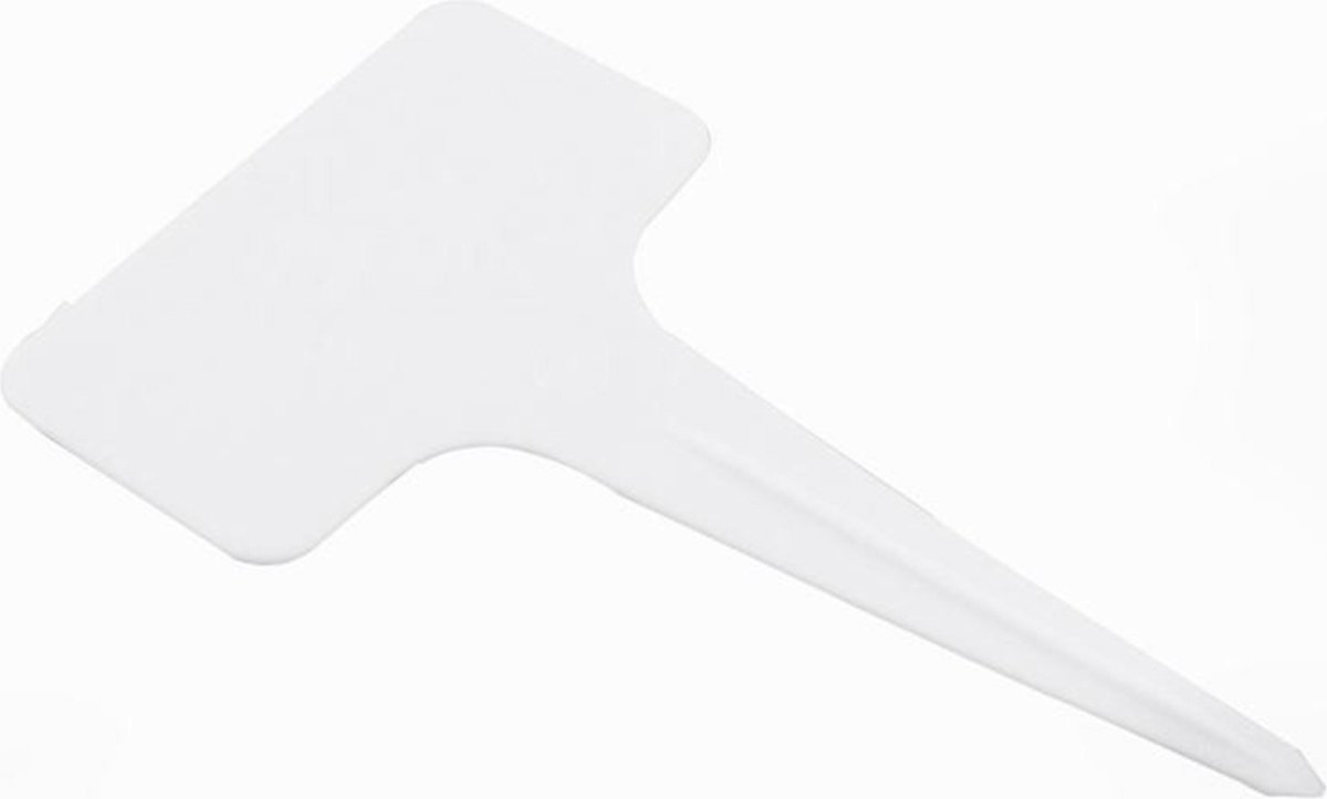 JatilEr 150 stuks plantenetiketten met 2 schrijfgereedschap, T-type tuinmarkeringen, witte PVC