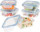voedselopslagcontainer / Glass Food Storage Containers - Luchtdicht Portie Controle Voedsel Vershoudbak - voorraadpottenset / voorraaddozen, glas,