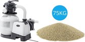 Bol.com Intex - Zandfilterpomp 7900 L/u & Filterzand 75 kg aanbieding