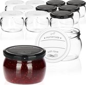 Glazen Honingpot, Transparante Jampotten, Glass honey pot, transparent jam jars, Honey dispenser Glass container