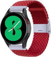 By Qubix - 20mm - Garmin Vivoactive 5 - Vivoactive 3 - Braided nylon bandje - Rood - Garmin bandje