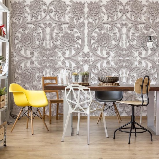 Fotobehang - Vlies Behang - Ornament - Bloemenpatroon - 312 x 219 cm