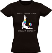 Unicorn Dames T-shirt | eenhoorn | scheet | grappig | regenboog | poep | stinkie | bah