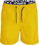 Jack & Jones zwemshort fiji double waistband geel - S
