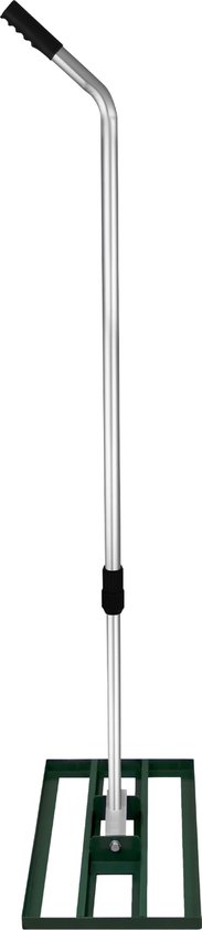 Niveleur de pelouse T-MECH - Râteau niveleur 50 cm - Manche réglable : 1,20 à 1,90 m - Manche Comfortable - Vert