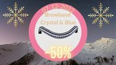 Frontal Strass Crystal & Blue/ Poney