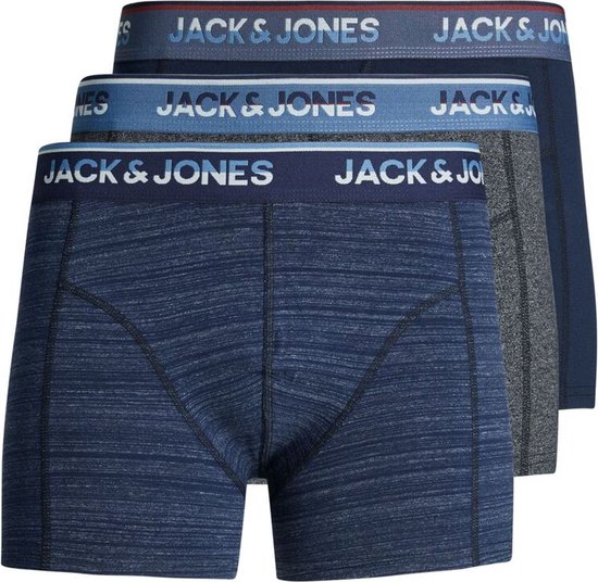 Jack & Jones Korte short - 3 Pack Navy Blazer - maat M (M) - Heren Volwassenen - Katoen/elastaan- 12204952-Navy Blazer-M
