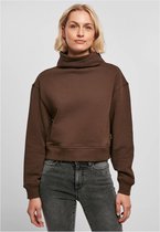 Urban Classics - Organic Short High Neck Crewneck sweater/trui - 4XL - Bruin
