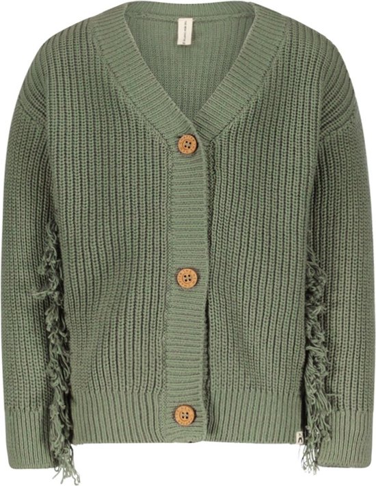 Cardigan Maille Oversize Vert Olive Taille : 86