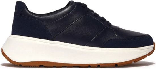 FitFlop F-Mode Leather/Suede Flatform Sneakers