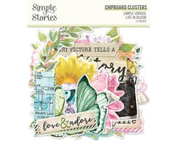 Simple Stories - Simple Vintage Life in Bloom Chipboard Clusters (19734)