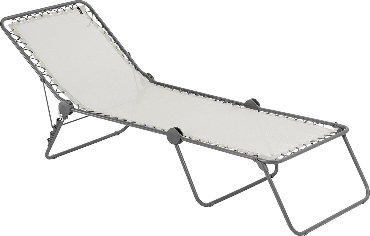 Lafuma Siesta -Stretcher - Ligbed - Inklapbaar - Verstelbaar - Seigle II