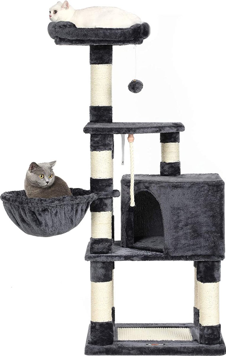 kattenkrabpaal / grote klimboom - speelhuis voor katten / playhouse for cats