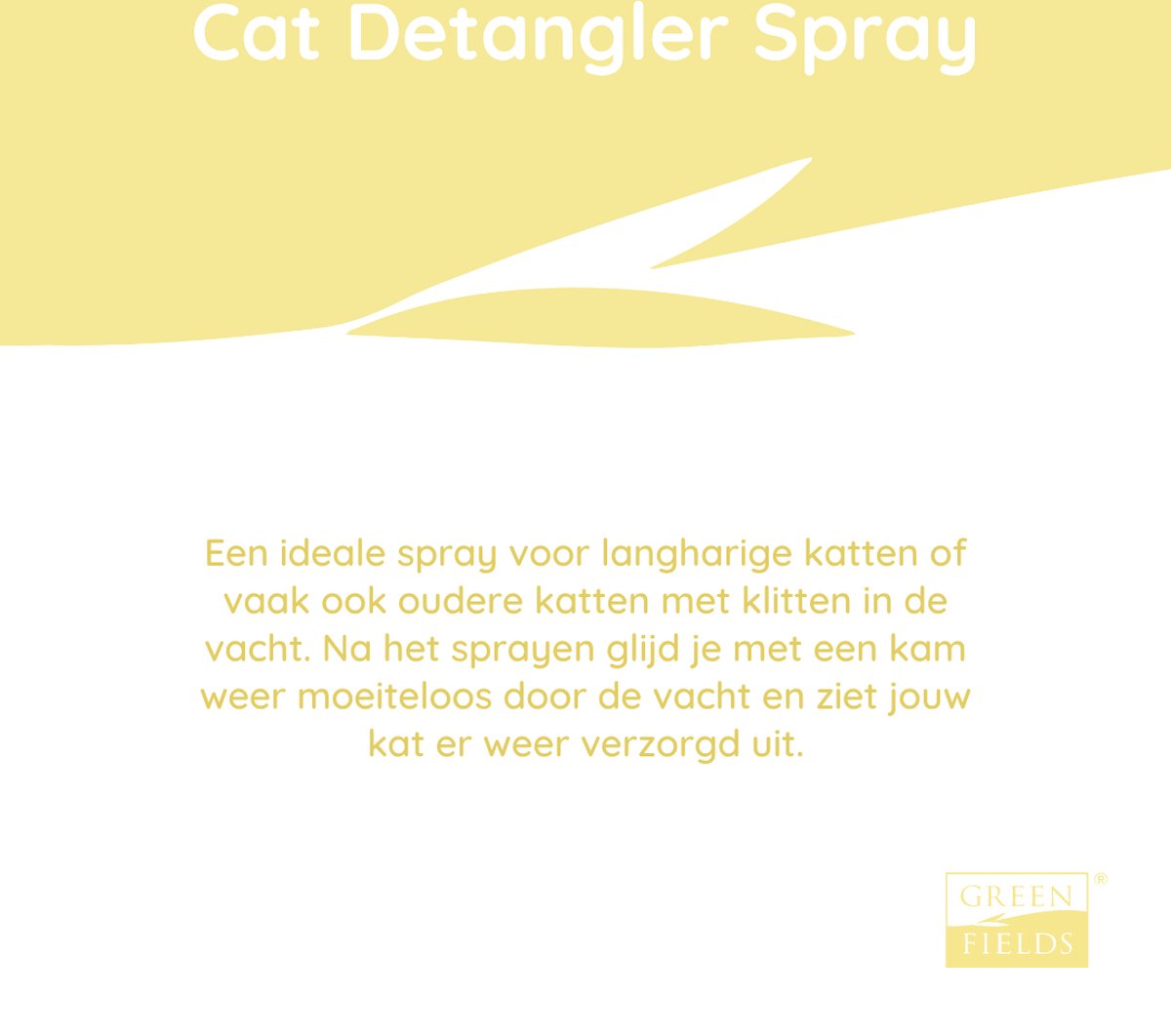 Anti-klit spray voor katten - Greenfields 200 ml - 200 ml