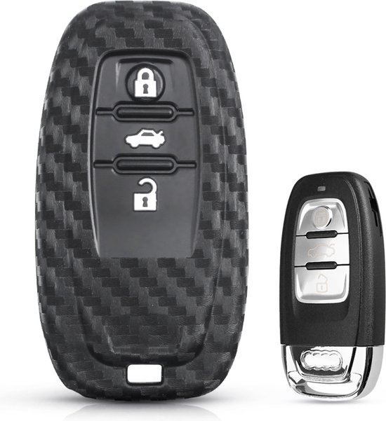 Carbon Fiber Schlüssel Hülle Auto Key Cover für Audi A6 A5 Q7 S4