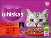 Whiskas Classic selectie in saus maaltijdzakjes multipack 7+ Multi-pack x 12 stuks