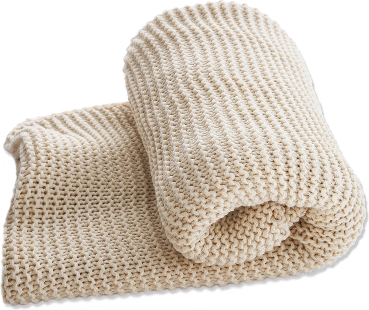 Unique Living Norah fleece plaid - Dove White