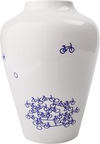 Delfts blauw vaas - 21 cm - Blauwe Fiets nr. 2 - Heinen Delfts Blauw - Hollandse cadeautjes