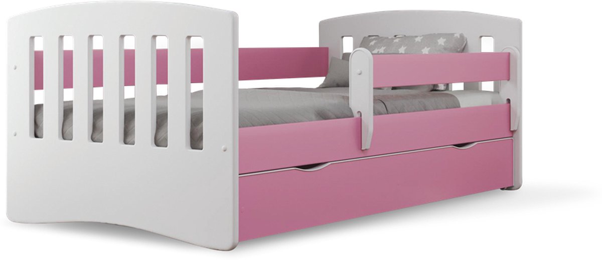 Bed classic 1 mix grijs zonder lade zonder matras 160/80