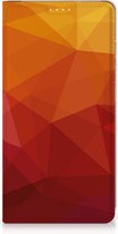 Stand Case geschikt voor Samsung Galaxy S23 Plus Polygon Red