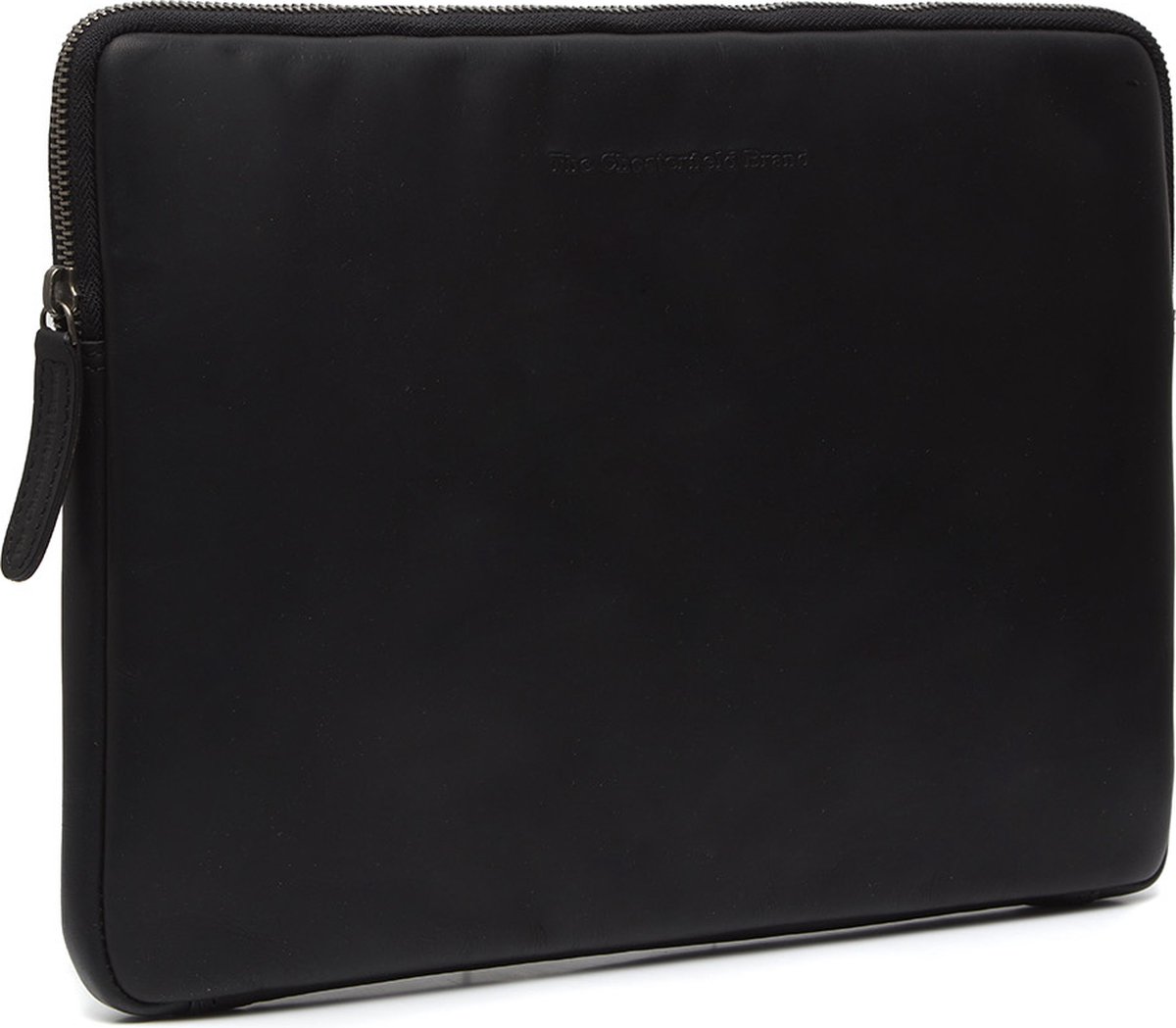The Chesterfield Brand Leren Laptop Sleeve 14 Inch Zwart Clinton