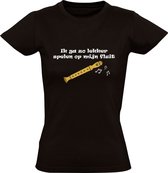 Je vais tellement jouer sur ma flûte T-shirt femme | Flûte à bec | Chanson | Chanson de sifflet | Carnaval