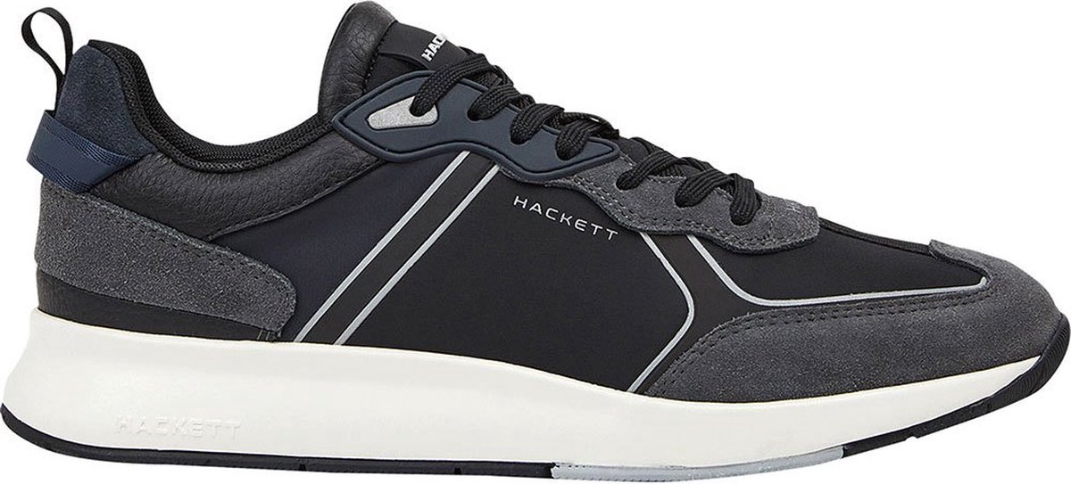 HACKETT H-Runner Tech Sneakers Heren - Dark Grey - EU 40