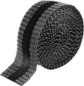 Opstrijkbare Zoomband Zwart | 1 Meter - 2,5 cm breed - Gebruik met strijkijzer | Kleding of gordijnen zomen | 1 rol - 1 Meter
