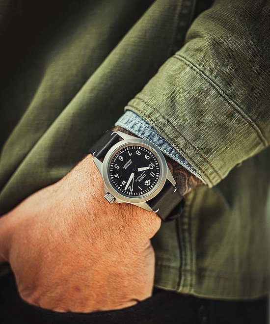 Timex Expedition North Automatic TW2V54000 Horloge - Leer - Zwart - Ø 41 mm