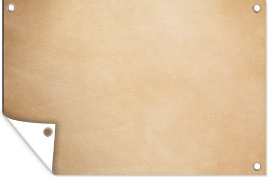 Affiche de jardin structure en cuir couleur claire 120x80 cm - Toile de jardin / Toile d'extérieur / Peintures d'extérieur (décoration de jardin)